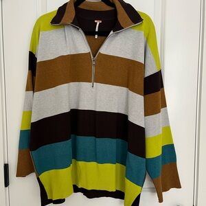 Free People Coastal Stripe Sweater